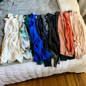 12-piece blouse and sweater bundle